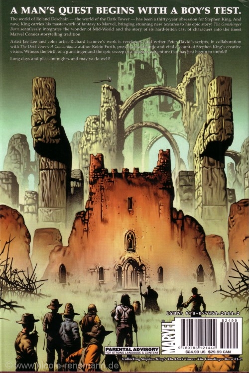 Dark Tower Comic, Rückseite
