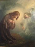 Jesus und der Engel (Öl) Auch dieses Motiv wird im Roman erwähnt.