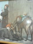 Die Wandermenagerie (Pastell) - Auch dieses Motiv habe ich in das große Gemälde eingebaut, das im Roman beschrieben wird.