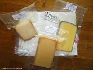 Eingeschweißt in Folie - ungekühlt - fühlte sich der Käse nicht wohl.