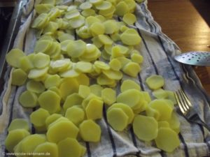 Die Tipps für die perfekten Bratkartoffeln (aus frischen Kartoffeln) habe ich umgesetzt.