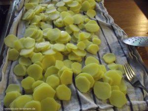 Die Tipps für die perfekten Bratkartoffeln (aus frischen Kartoffeln) habe ich umgesetzt.