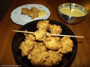 Fischkrapfen mit Bierteig