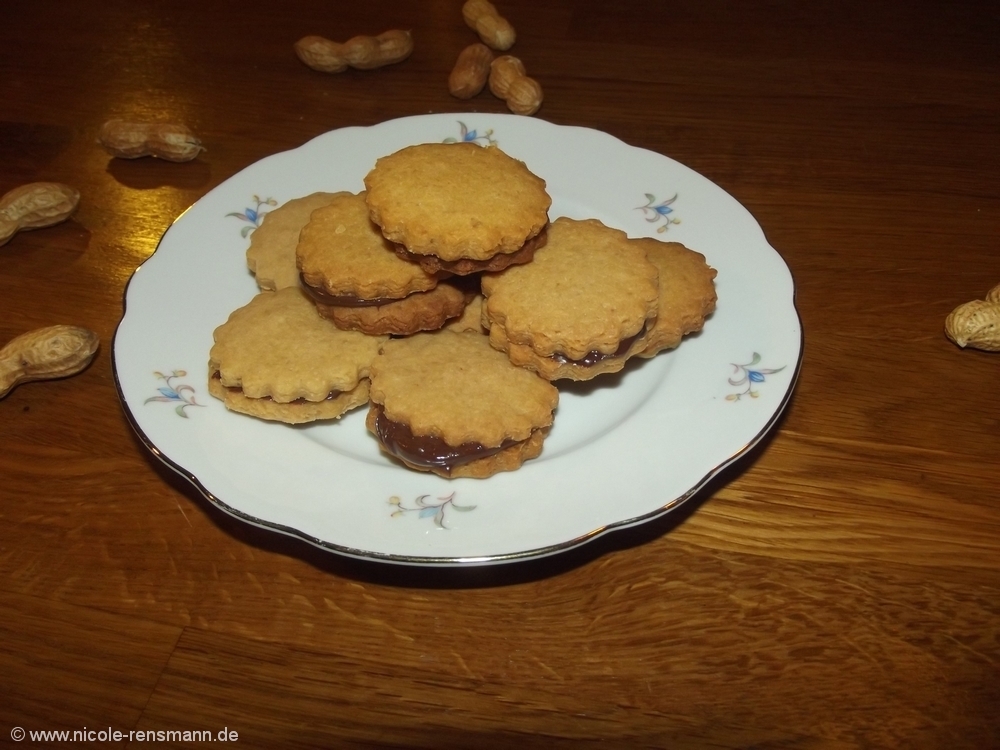 Schoko-Erdnussbutterkekse