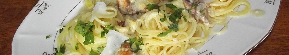 Spaghetti mit Pfifferling-Sauce