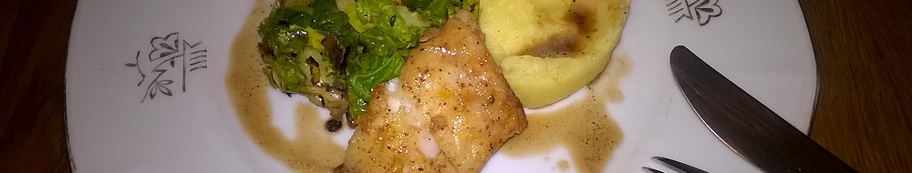 Butterkohl mit pikantem Kabeljau und Kartoffelstampf nach Oma