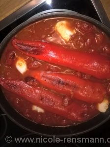 Gefüllte Spitzpaprika nach einem Rezept von Nils Egtermeyer